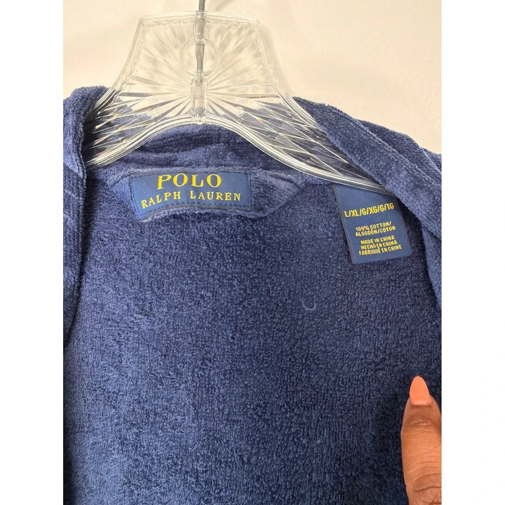 Polo Ralph Lauren‎ Men's Sleepwear Soft Cotton Kimono Velour Robe Large/XL